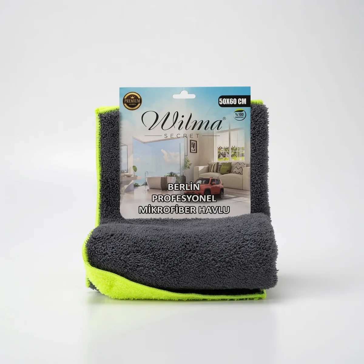 Gri Mikrofiber Temizlik Bezi