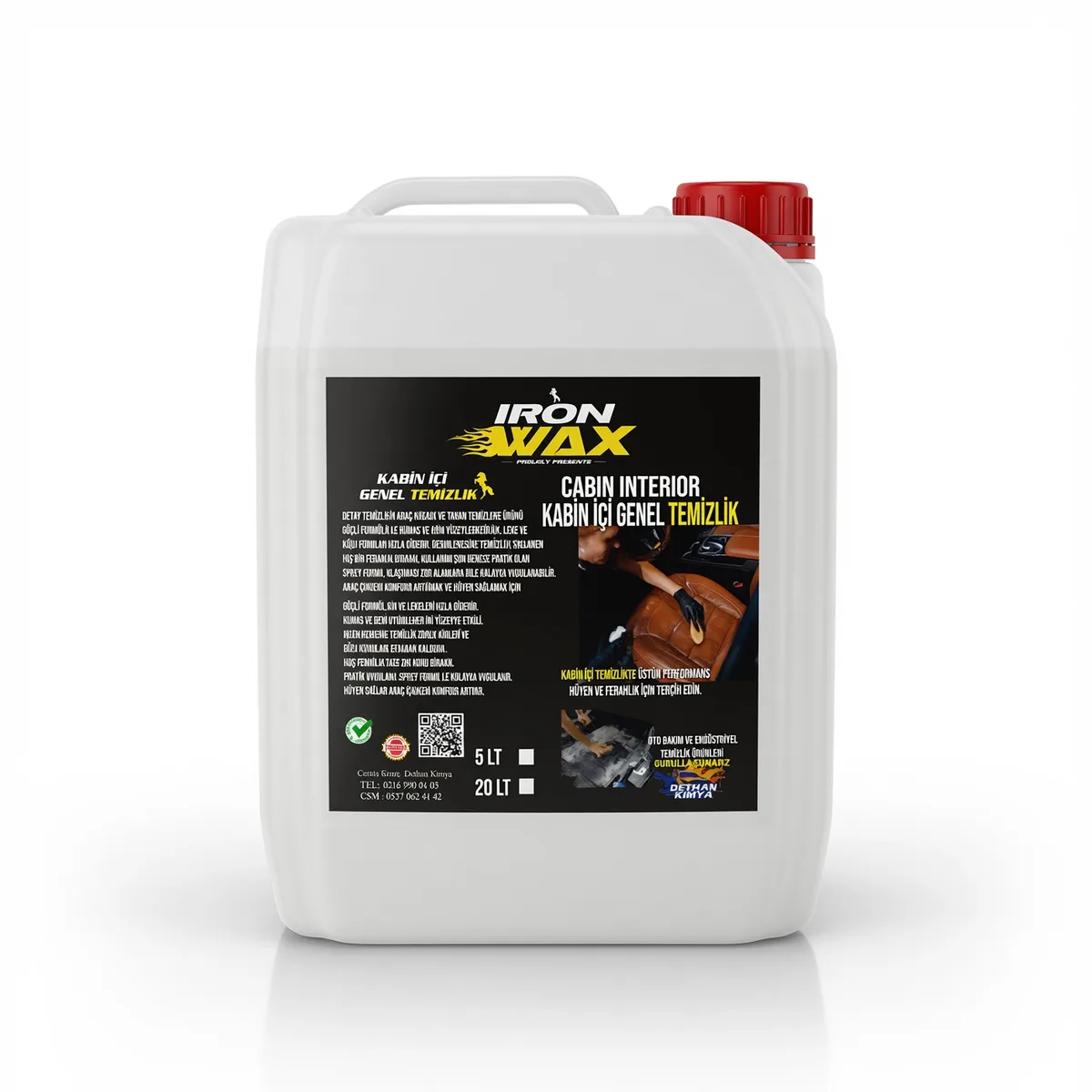Iron Wax Kabin İçi Genel Temizleyici 5 Litre